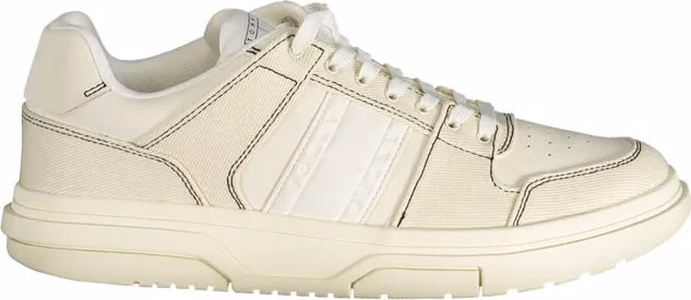 Tommy Hilfiger White Polyurethane Men Sneaker