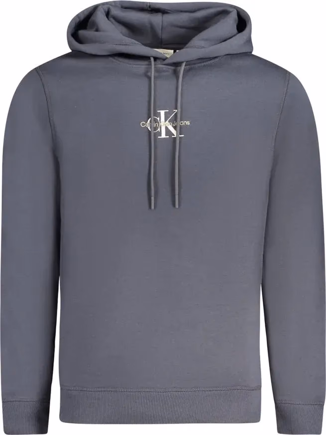 Calvin Klein Blu Cotton Men Sweatshirt
