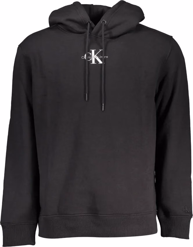 Calvin Klein Black Cotton Men's Sweater Hoodie