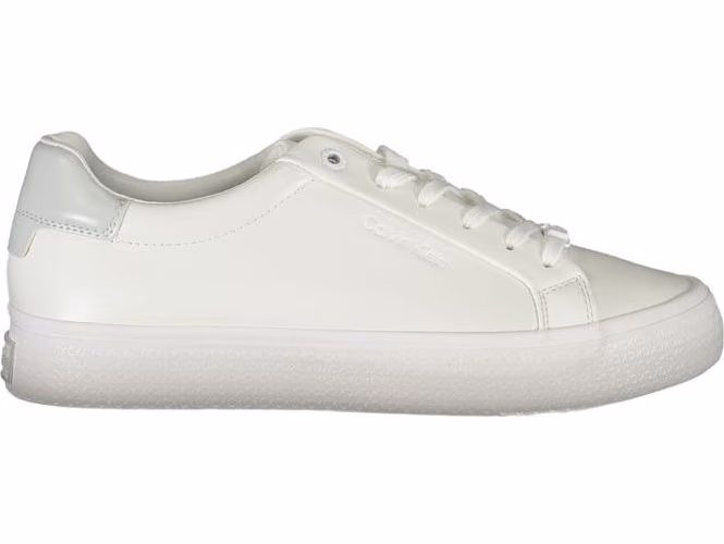 Calvin Klein Bianco Pelle Women Sneaker