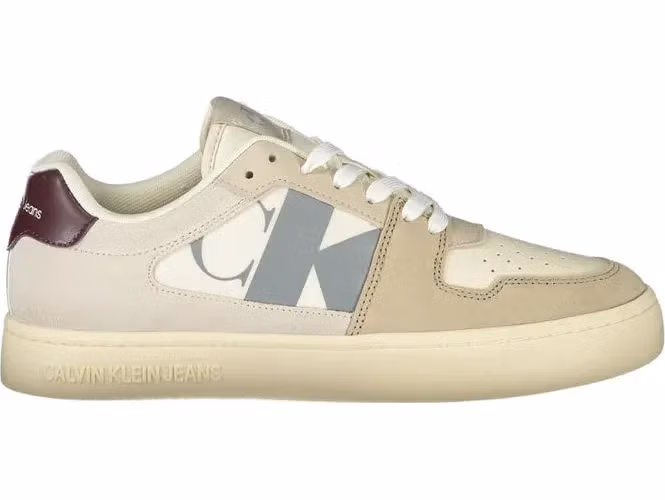 Calvin Klein Beige Polyurethane Men Sneaker