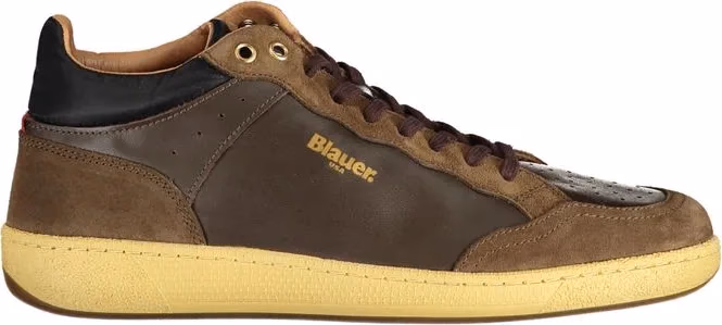 Blauer Marrone Leather Men Sneaker