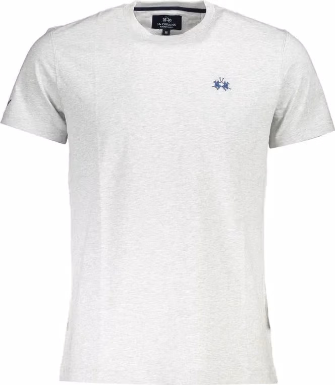 La Martina Grigio Cotton Men T-Shirt
