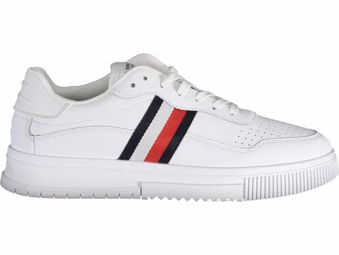 Tommy Hilfiger White Leather Men Sneaker