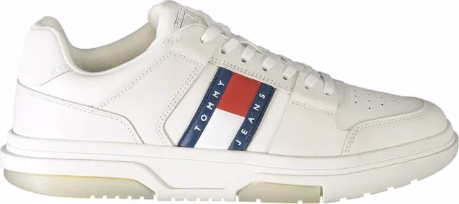 Tommy Hilfiger Bianco Polyurethane Men Sneaker