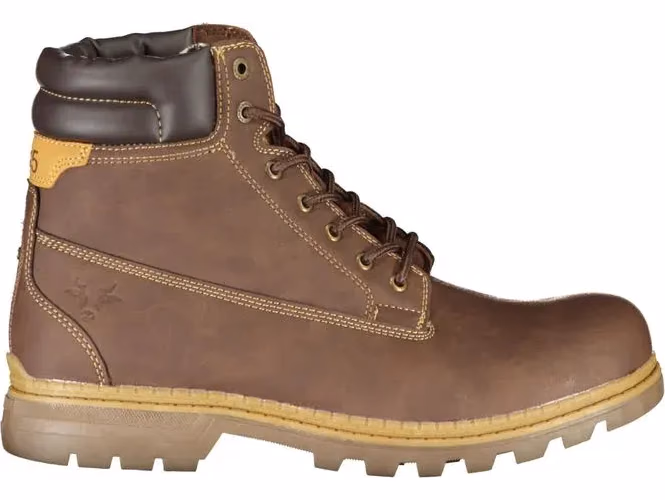 Carrera Marrone Poliestere Men Ankle Boot
