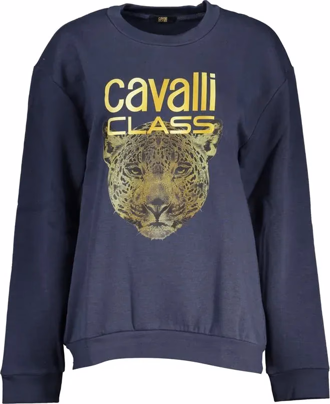 Cavalli Class Blue Polyester Women Sweatshirt