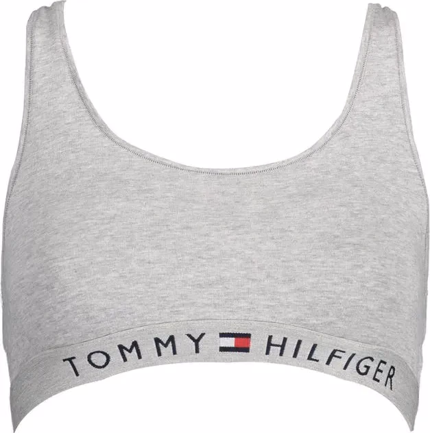 Tommy Hilfiger Grigio Cotton Women's Sports Bra