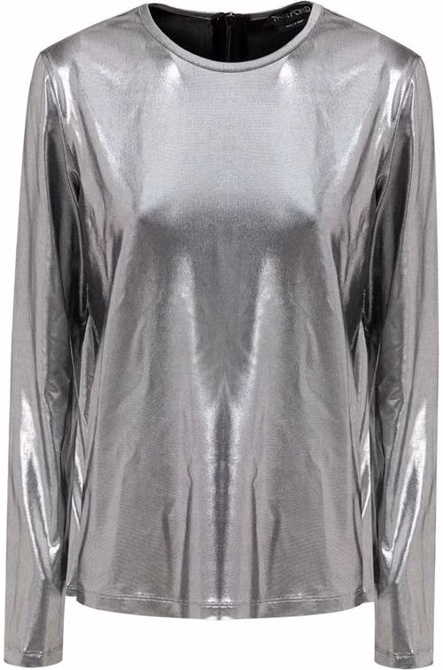 Tom Ford Gray Viscose Long Sleeve T-Shirt