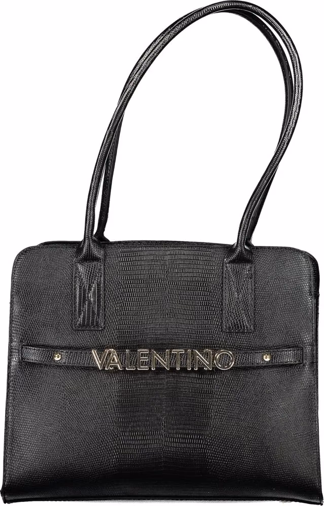 Mario Valentino Black Polyurethane Women's Bag