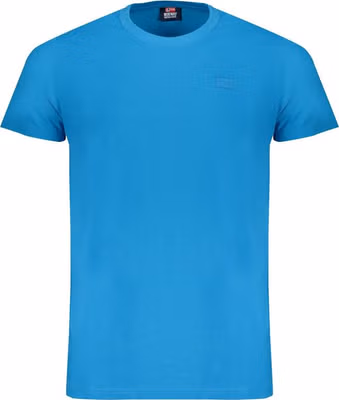 Blu Cotton Men T-Shirt