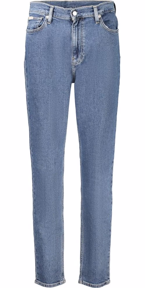 Calvin Klein Blue Cotton Women's Mom Jean