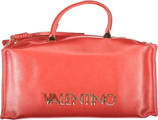 Mario Valentino Rosso Poliuretano Womens Bag with Handles and Shoulder Strap
