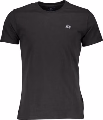 Black Cotton Men's T-Shirt