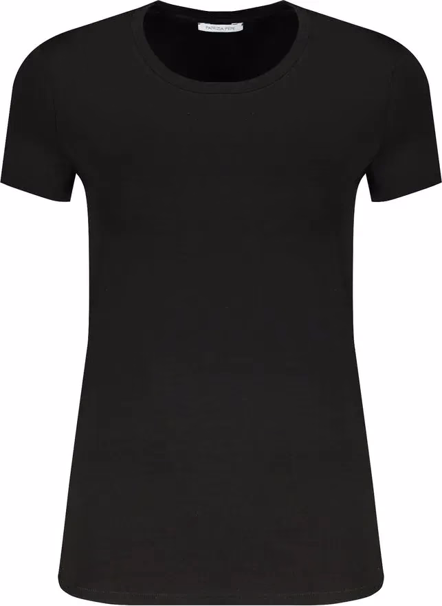 Patrizia Pepe Black Organic Cotton Women T-Shirt