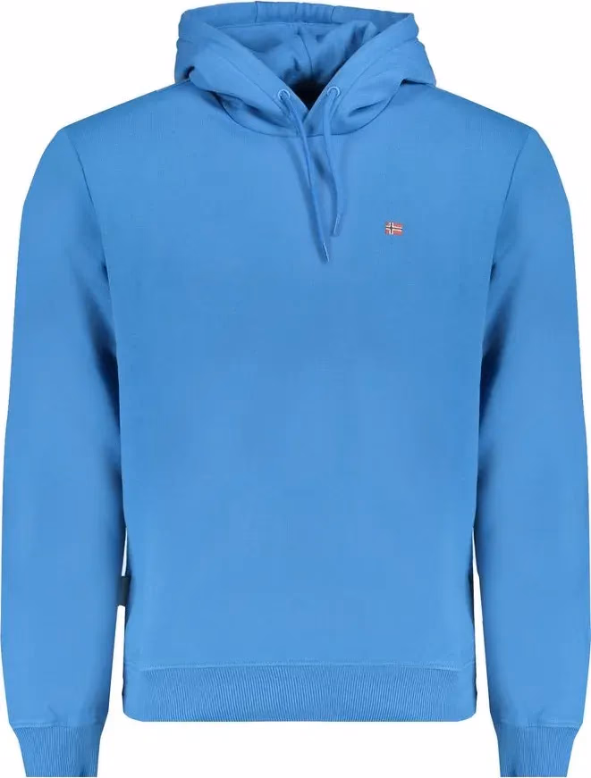 Napapijri Blue Cotton Men Sweatshirt