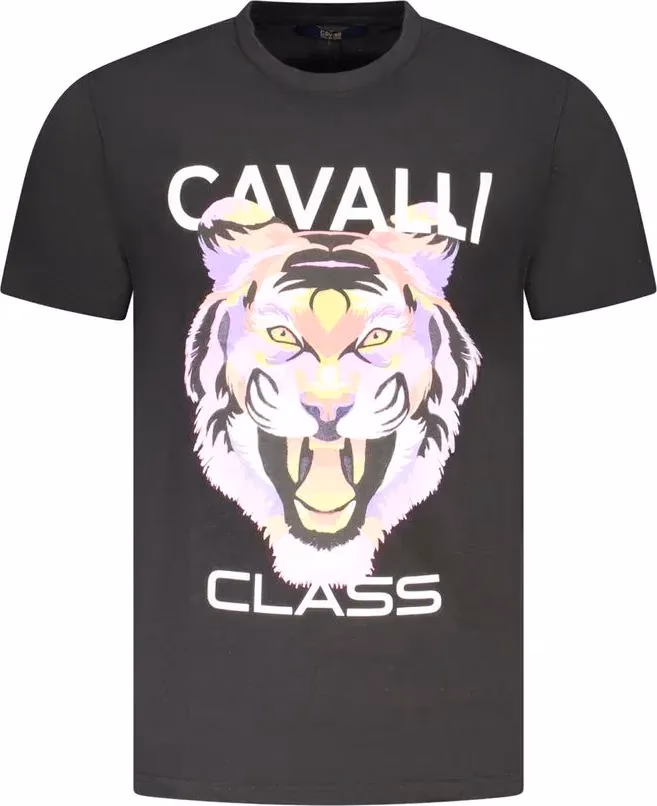 Cavalli Class Nero Cotton Men's T-Shirt
