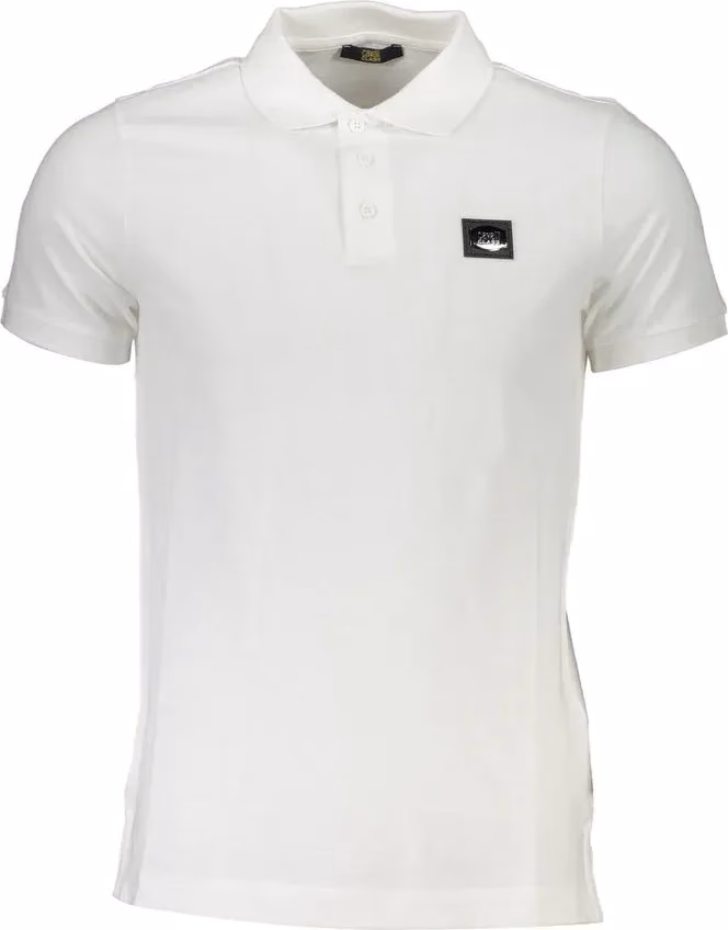 Cavalli Class Bianco Cotton Men Polo