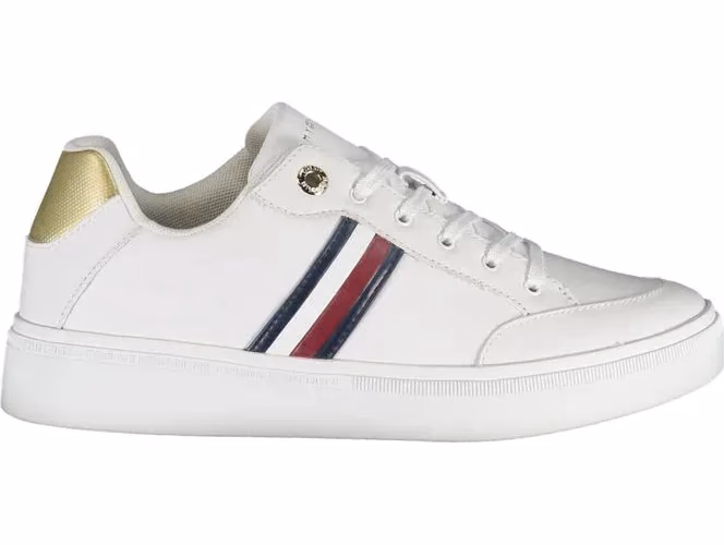 Tommy Hilfiger White Polyurethane Women Sneaker
