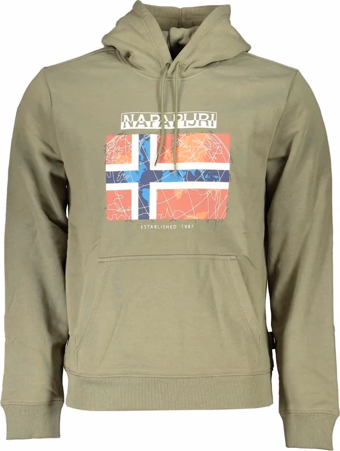 Napapijri "Verde Cotton Men's Sweatshirt with Hood"