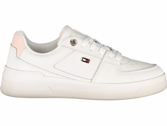 Tommy Hilfiger White Leather Women Sneaker