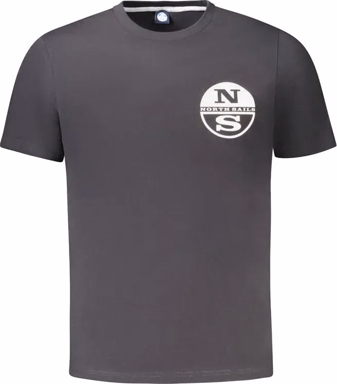 North Sails Black Cotton Men's T-Shirt
