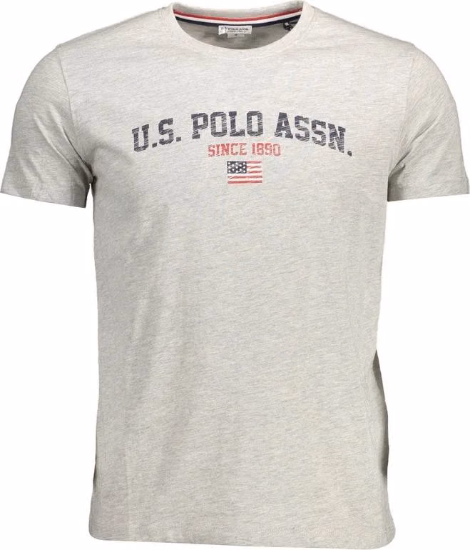 U.S. POLO ASSN. Gray Cotton Men's T-Shirt