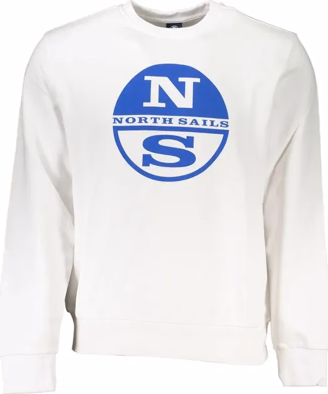 North Sails White Cotton Men's Sweatshirt