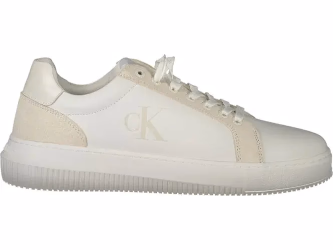 Calvin Klein White Polyurethane Men Sneaker