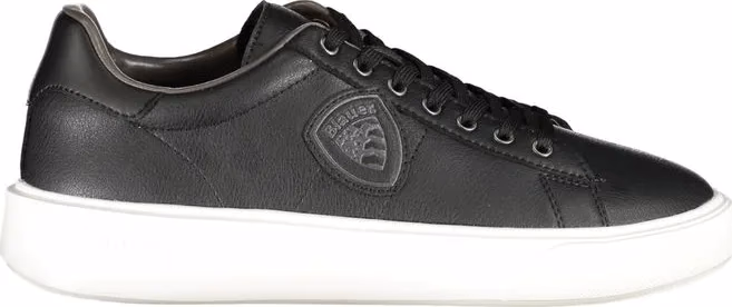 Blauer Black Polyurethane Men's Sneaker