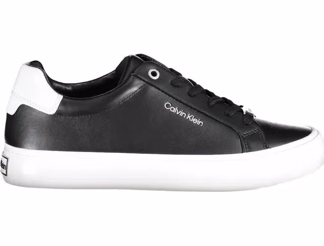 Calvin Klein Black Leather Women Sneaker
