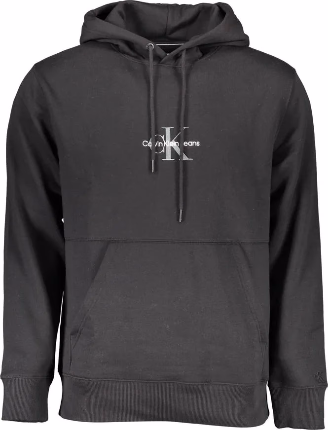 Calvin Klein Black Cotton Men Sweatshirt