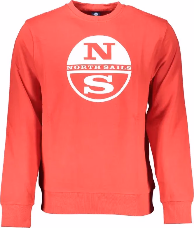 North Sails Red Cotton Men Sweatshirt