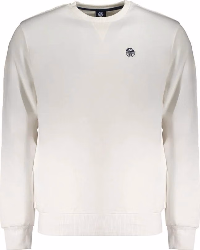 North Sails White Cotton Men Sweatshirt