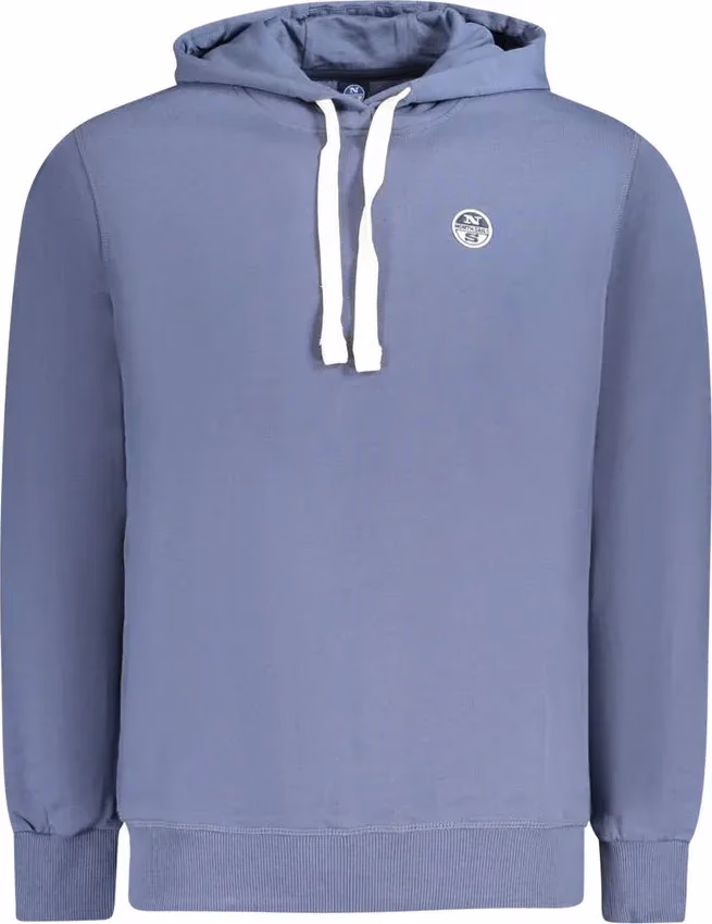North Sails Blue Cotton Men Sweater