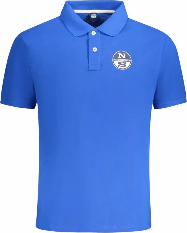 North Sails Blue Cotton Men Polo