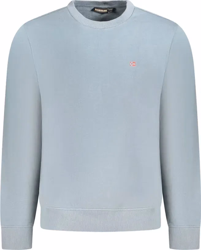 Napapijri Grigio Cotton Men Sweatshirt
