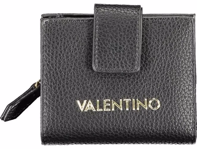 Mario Valentino Black Polyurethane Women's Wallet