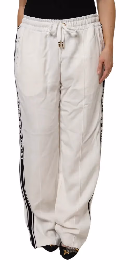 Dolce & Gabbana White Jogger Sweatpants Pants
