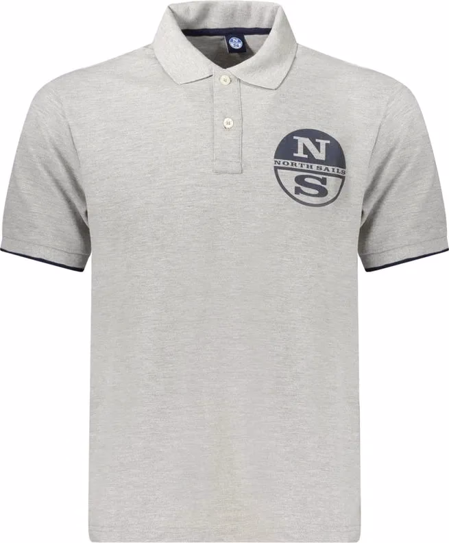 North Sails Grigio Cotton Men Polo