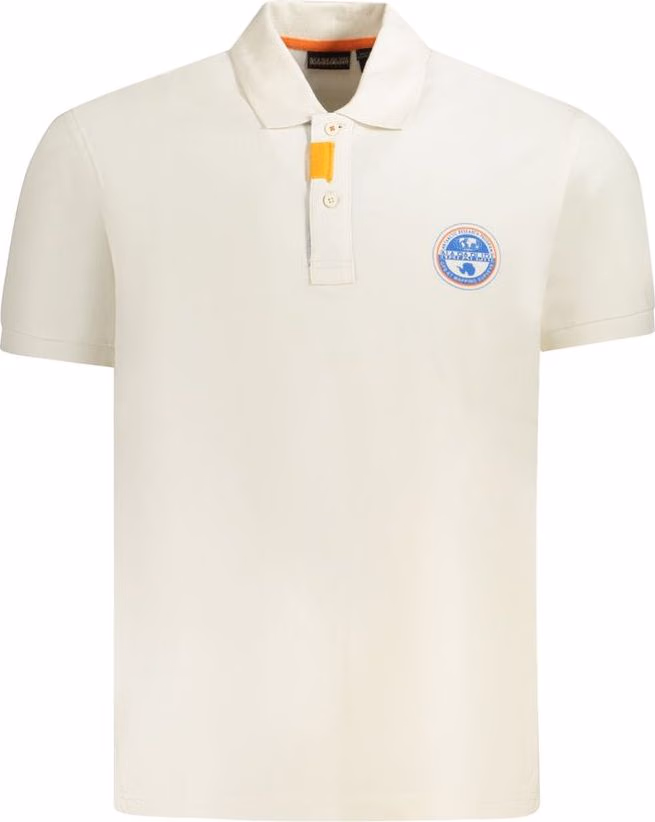 Napapijri White Cotton Men Polo