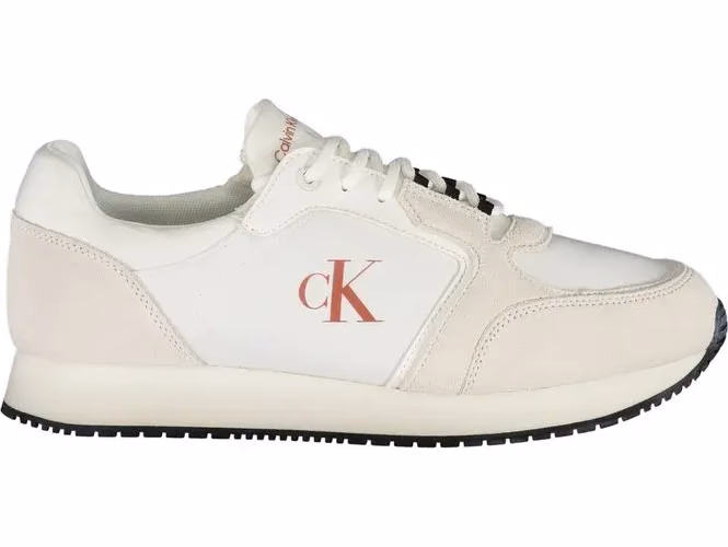Calvin Klein White Polyurethane Men Sneaker