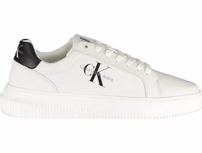Calvin Klein Sophisticated White Lace-Up Sneakers