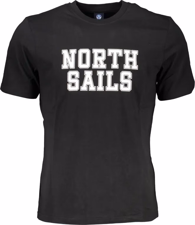 North Sails Black Cotton Men's T-Shirt