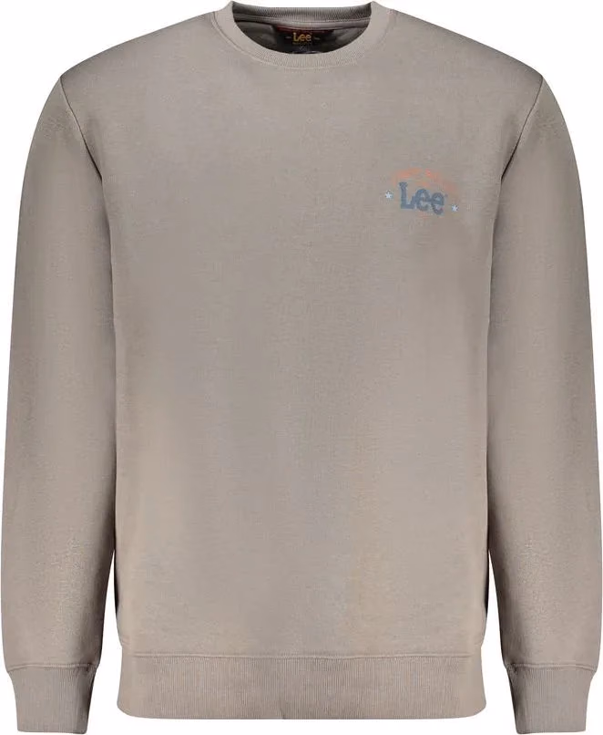 Lee Grigio Cotton Men Sweatshirt