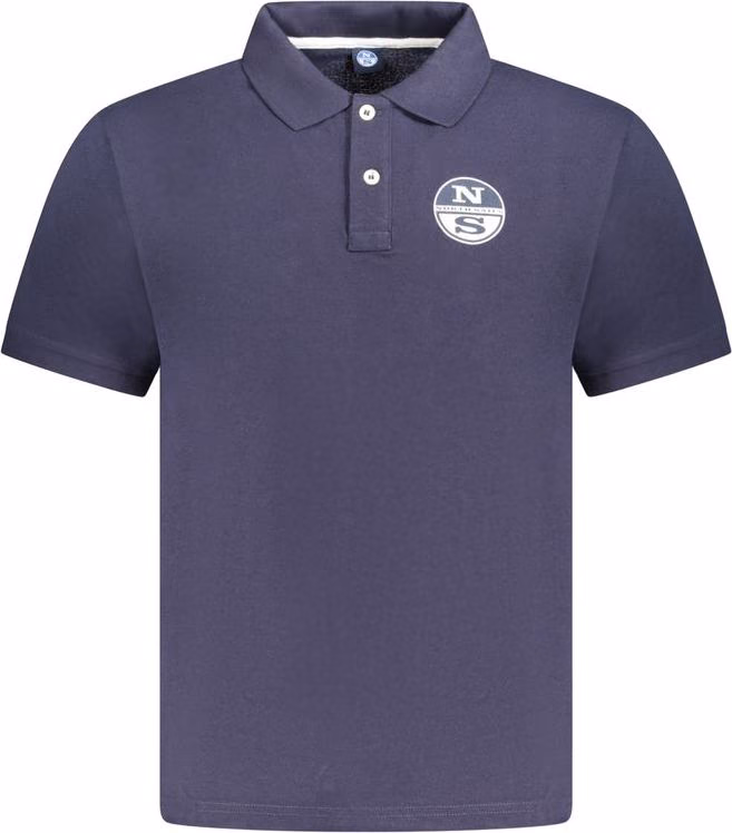North Sails Blue Cotton Men Polo