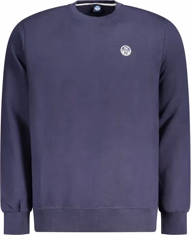 North Sails Navy Cotton Men Sweatshirt
