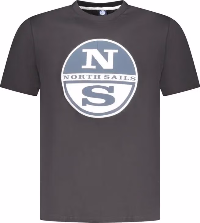North Sails Black Cotton Men's T-Shirt