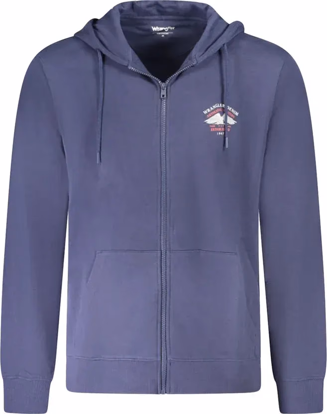 Wrangler Blu Cotton Men's Hoodie