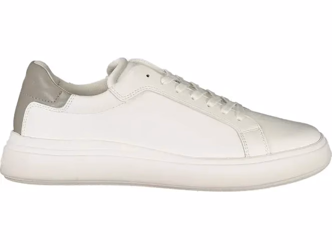 Calvin Klein White Polyurethane Men Sneaker